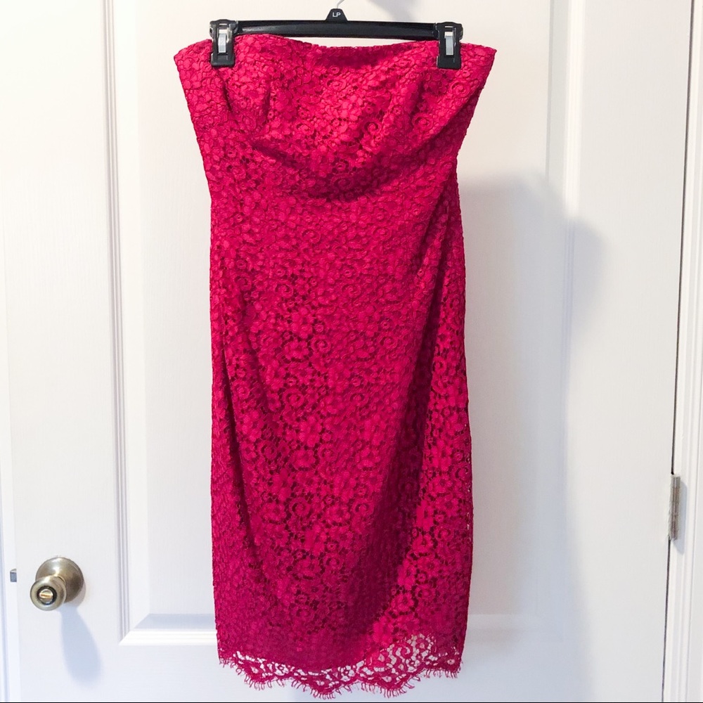 Designer David Meister Lace Pink Dress